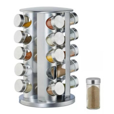 Nабір баночок для спецій з органайзером: ідеальне рішення для зберігання приправ на кухні Nабір баночок для спецій з органайзером: ідеальне рішення для зберігання приправ на кухні